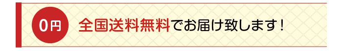 全国送料無料でお届け致します！